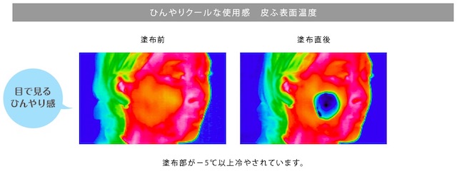 夏におすすめの化粧下地・つけるとひんやり−5℃